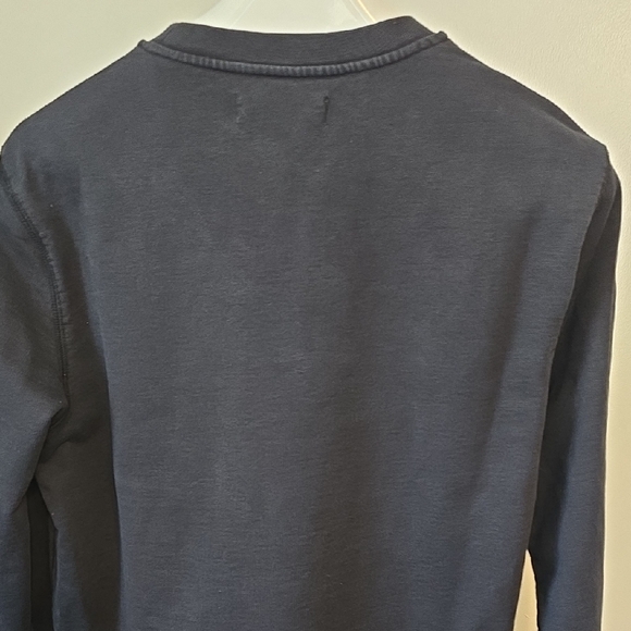 Everlane Uniform Black Crewneck Sweater 100% Cotton - Picture 7 of 9
